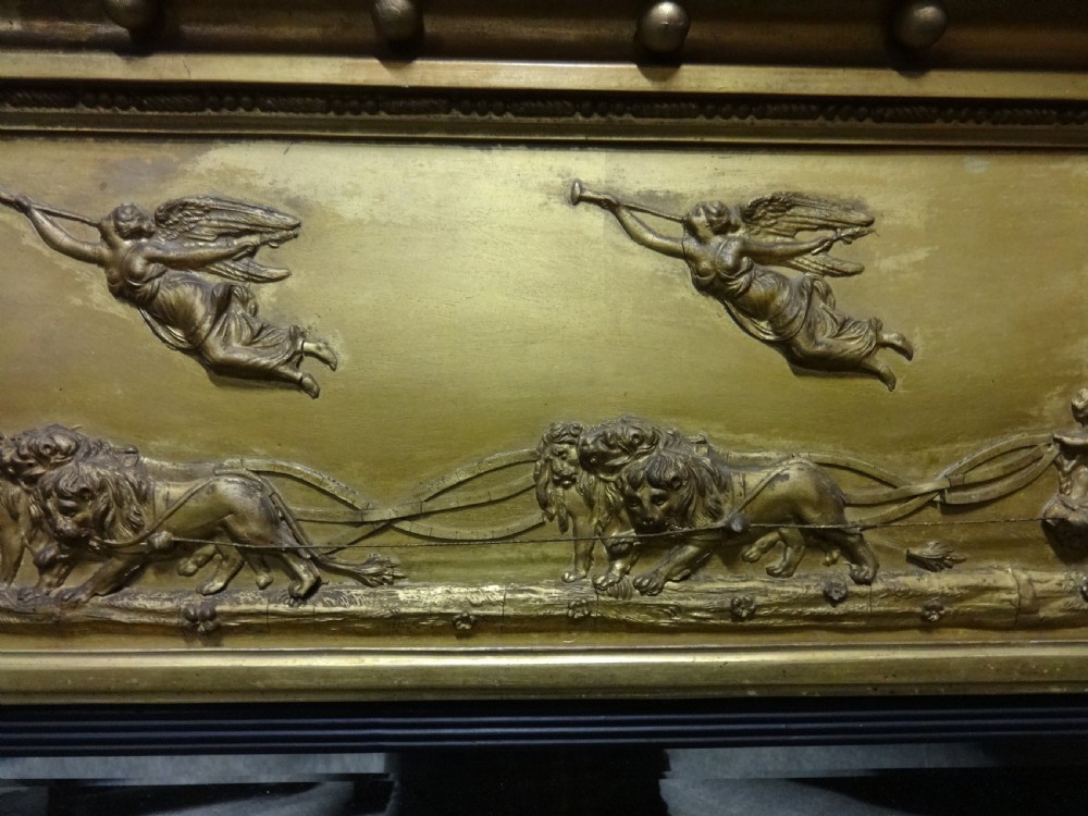 Very Good Regency Triptych Overmantle mirror View VI
