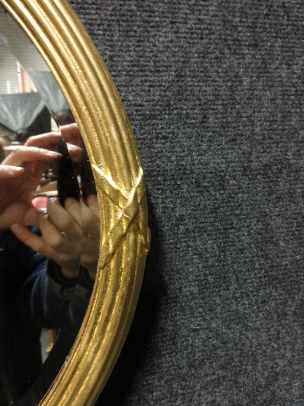 Good Victorian Oval Gilt Wall Mirror View II