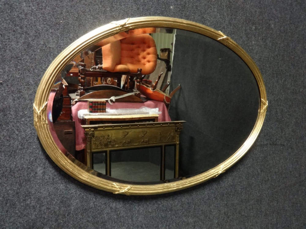 Good Victorian Oval Gilt Wall Mirror View III