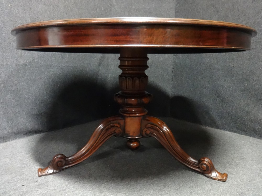 Large Marquetry Inlaid Walnut Dining Table View VIII