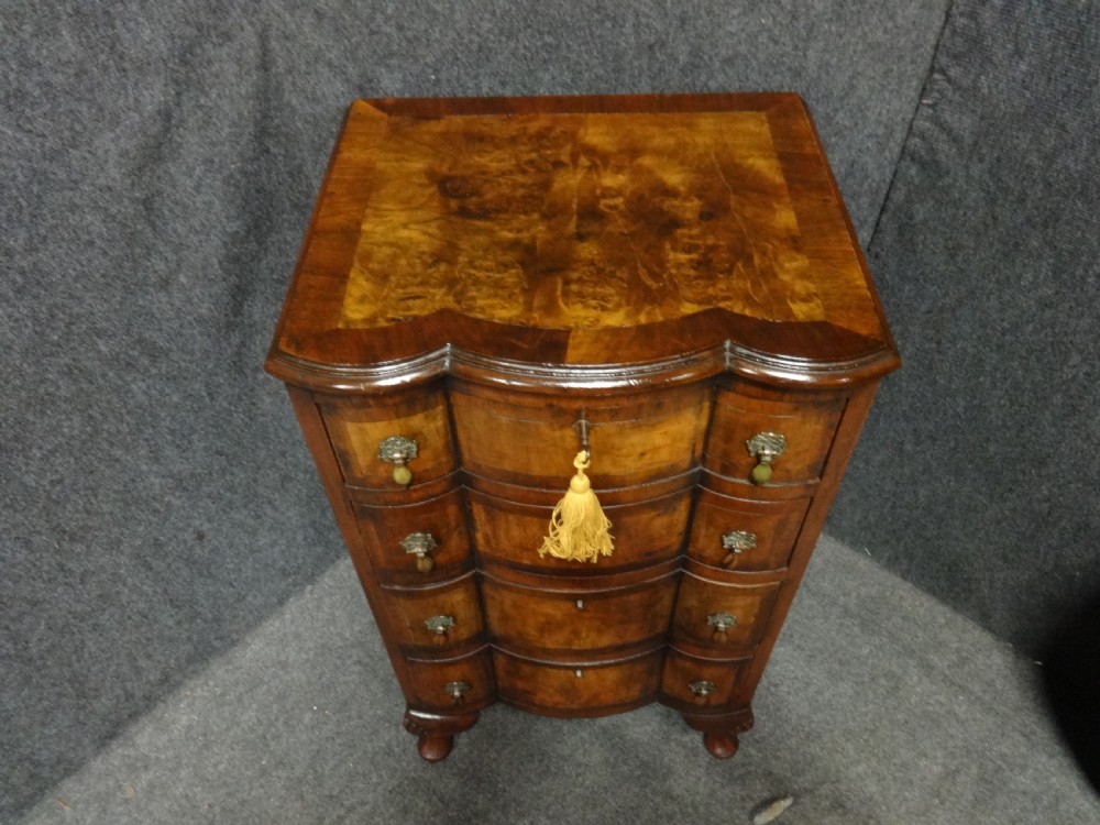 Good Burr Walnut Chest of Drawers View III