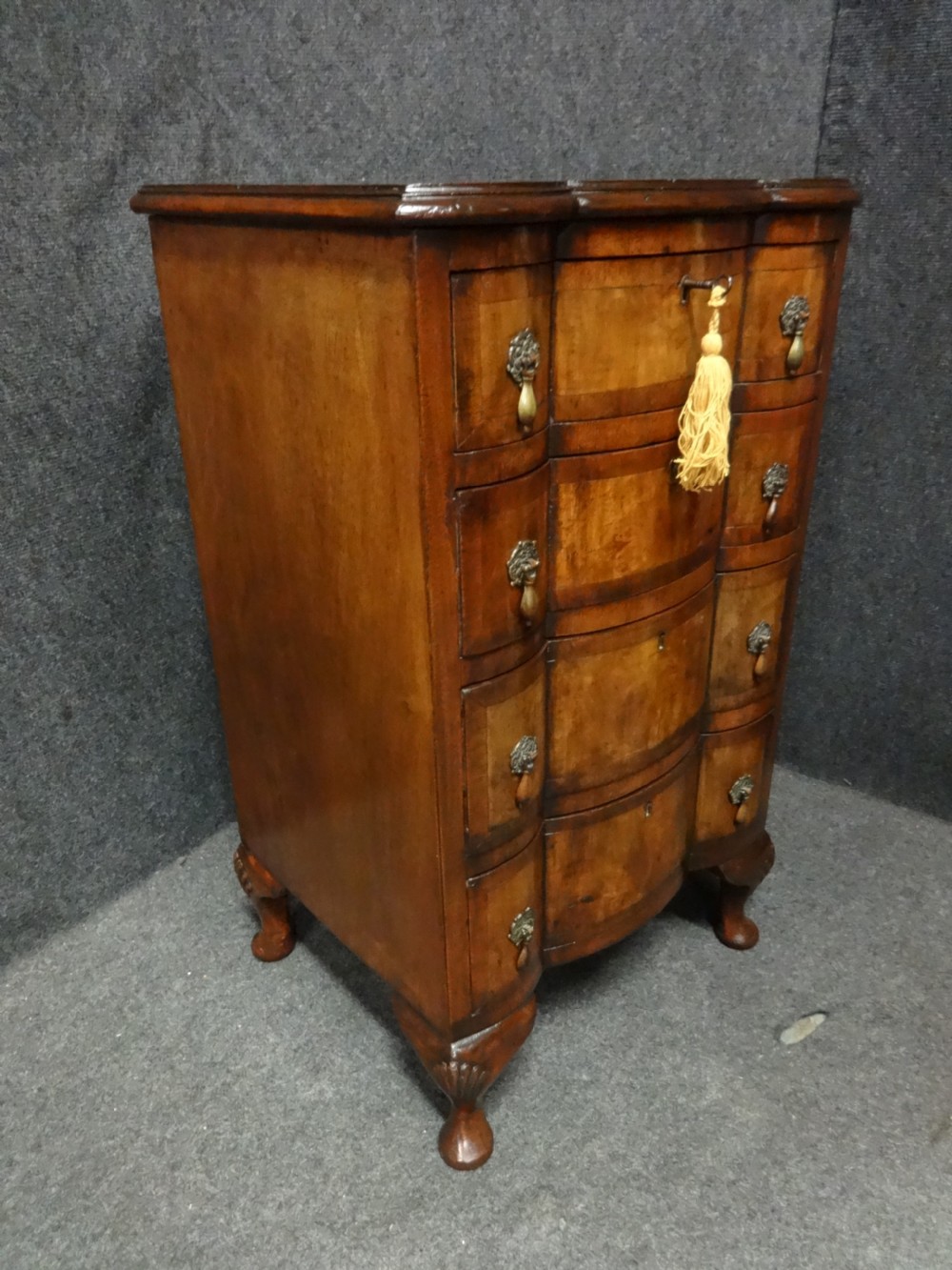 Good Burr Walnut Chest of Drawers View V