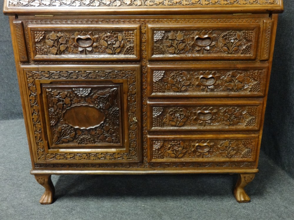 Very Good Carved Bureau View IX