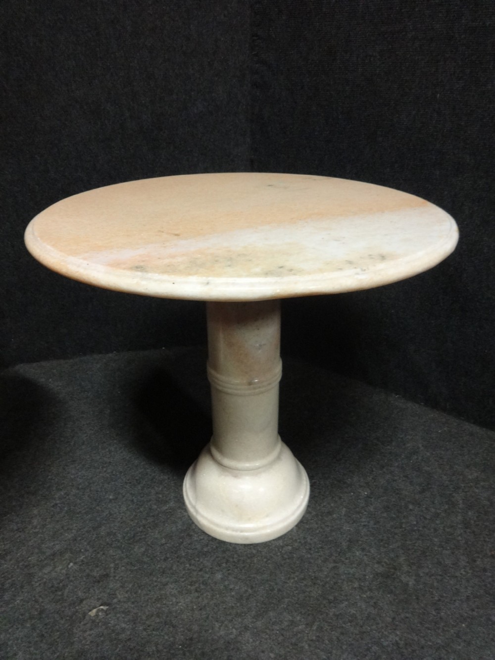 Pair Art Deco Marble Swivel Lamp Tables View III