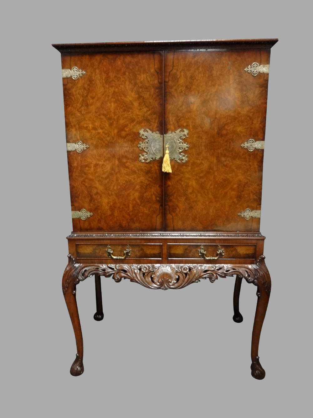 Wonderful Burr Walnut Cocktail Cabinet