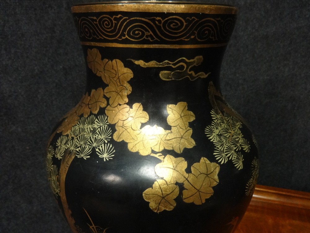 Pair Chinoiserie Laquered Table Lamps View VI