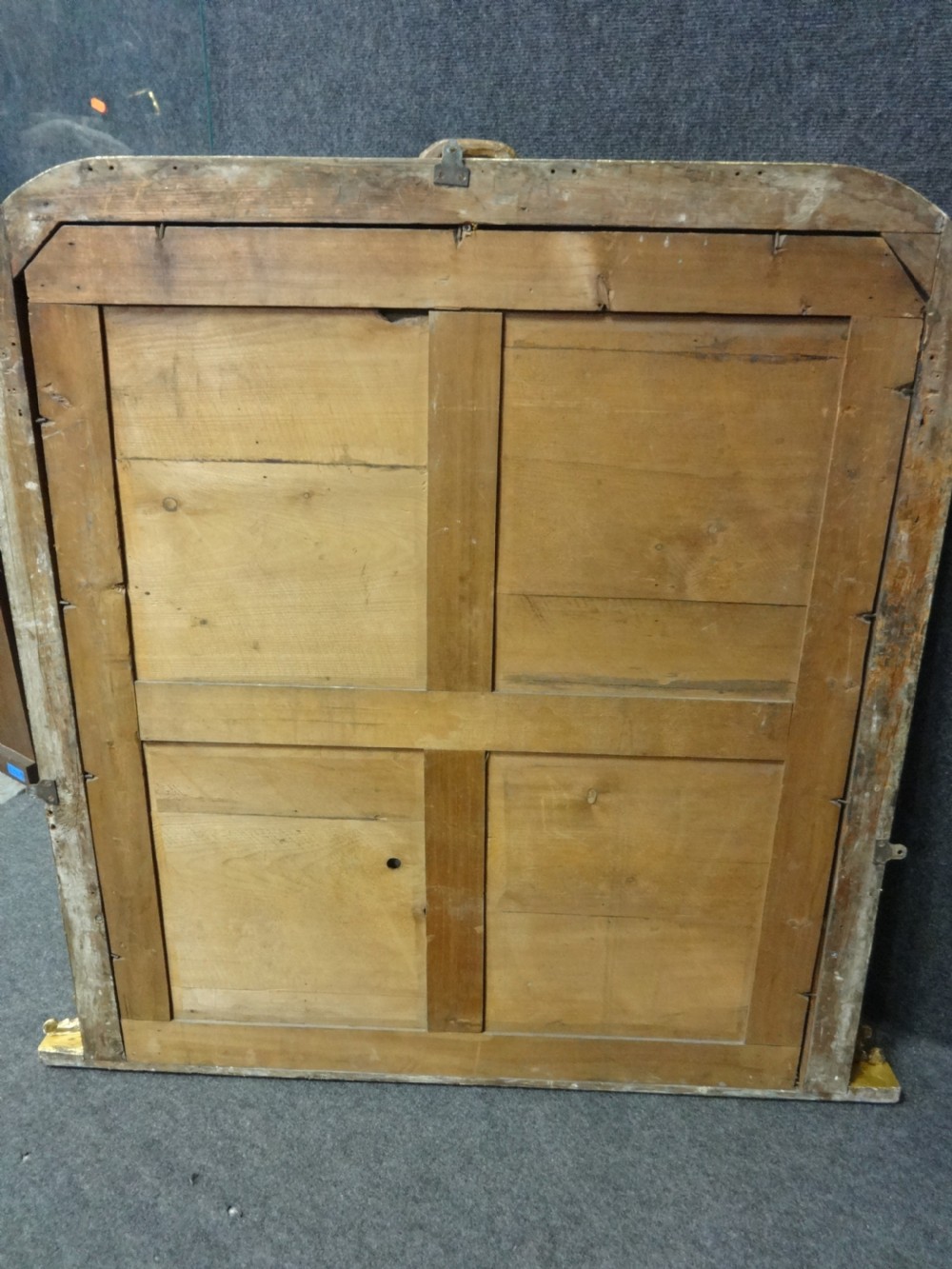 English Gilt Arched Top Overmantle Mirror View VI