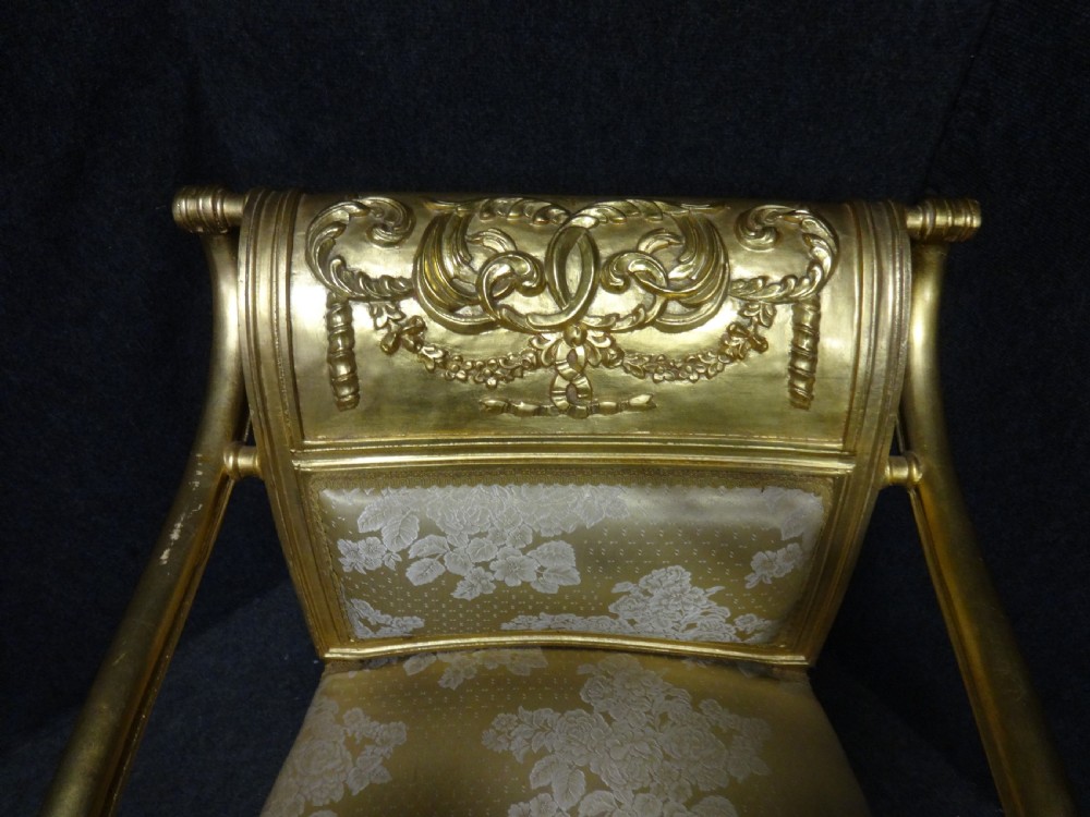 Lovely Gilt Framed Chair View III