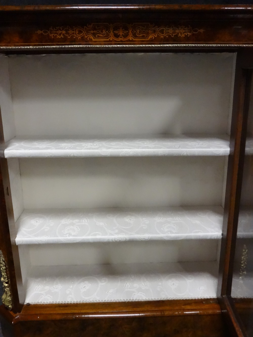 Top Quality Burr Walnut Pier Cabinet Bookcase View VIII