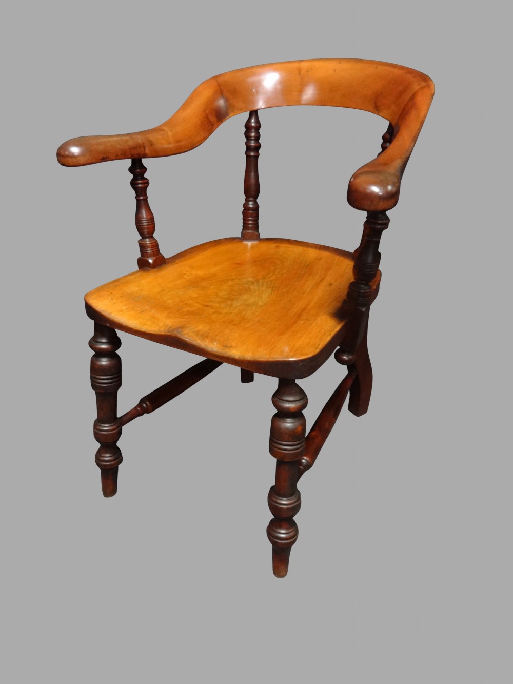 Very Good Large Victorian Mahogany Desk Chair