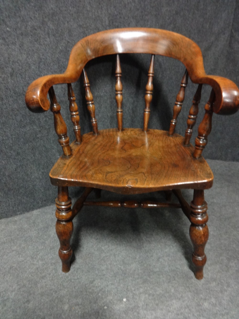 Good Victorian Elm Desk Chair View II