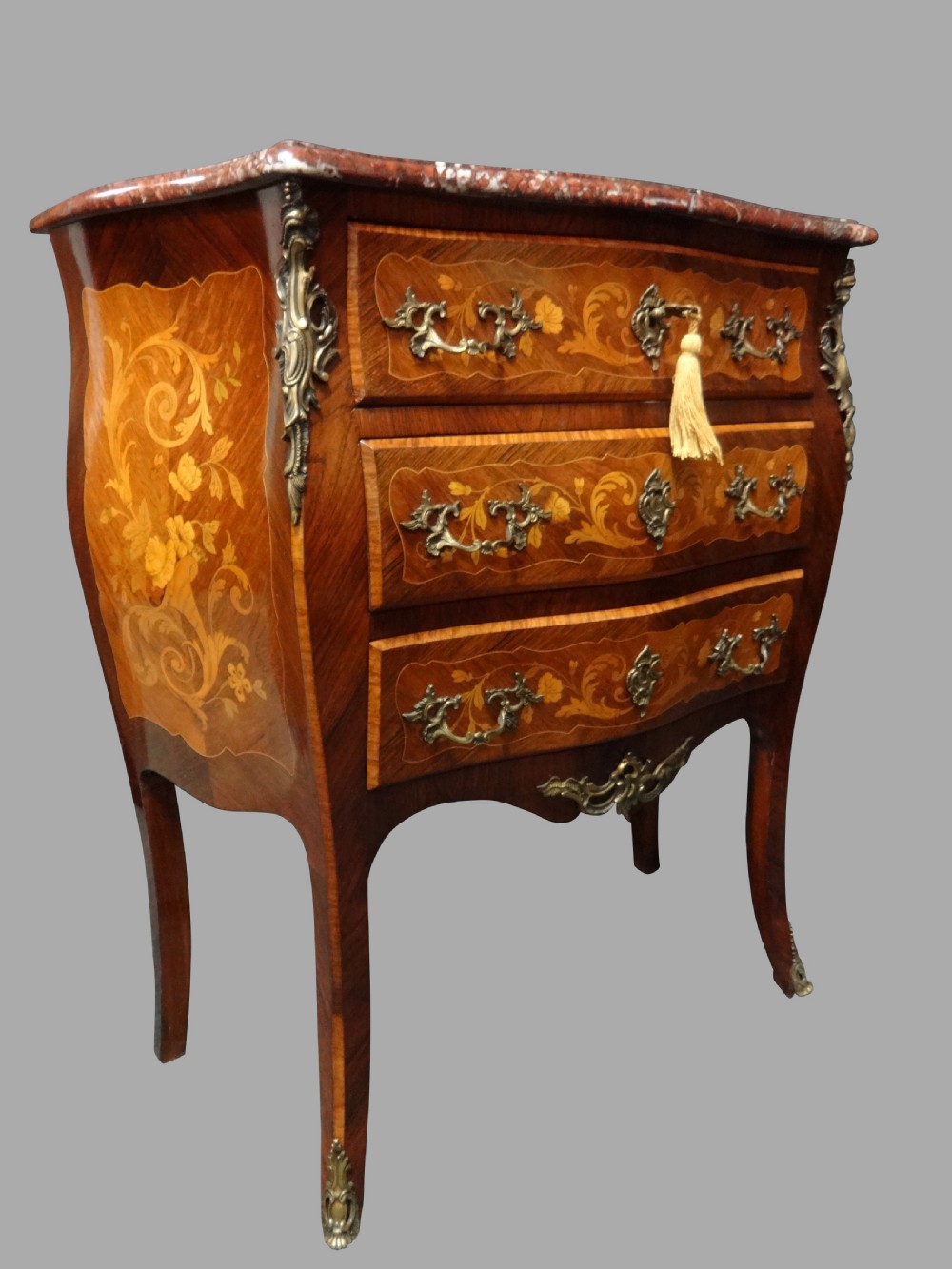 Superb French Marquetry Commode Chest of Drawers