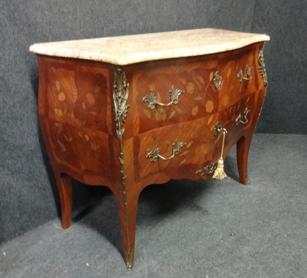 Fine French Marquetry Commode Chest of Drawers View II