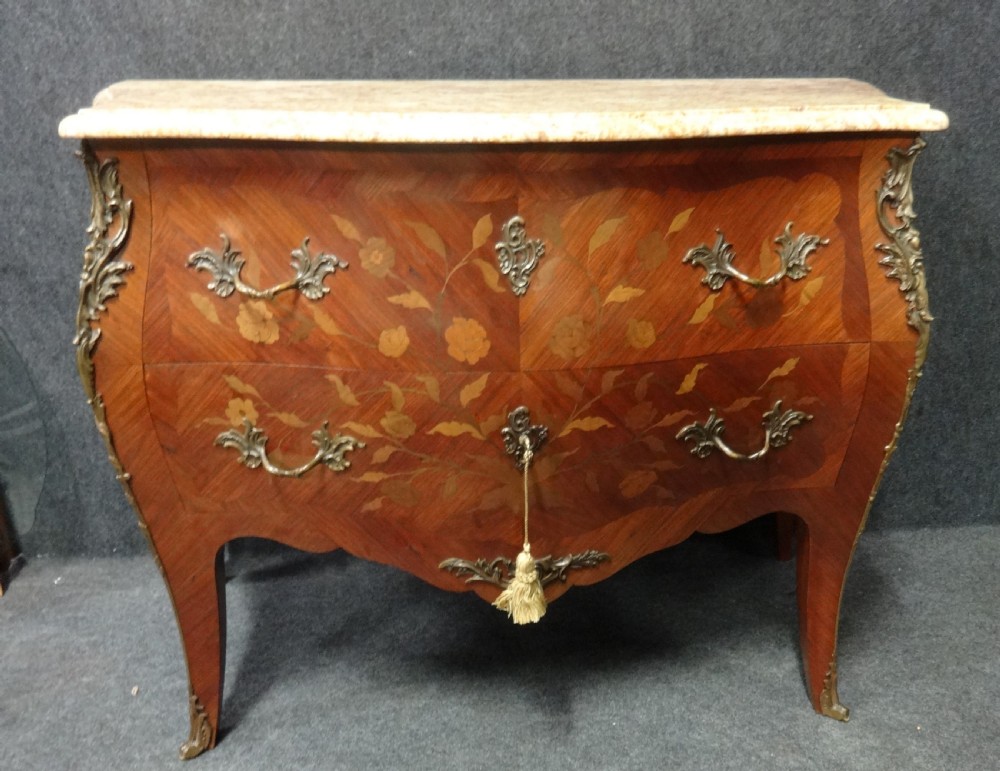 Fine French Marquetry Commode Chest of Drawers View III