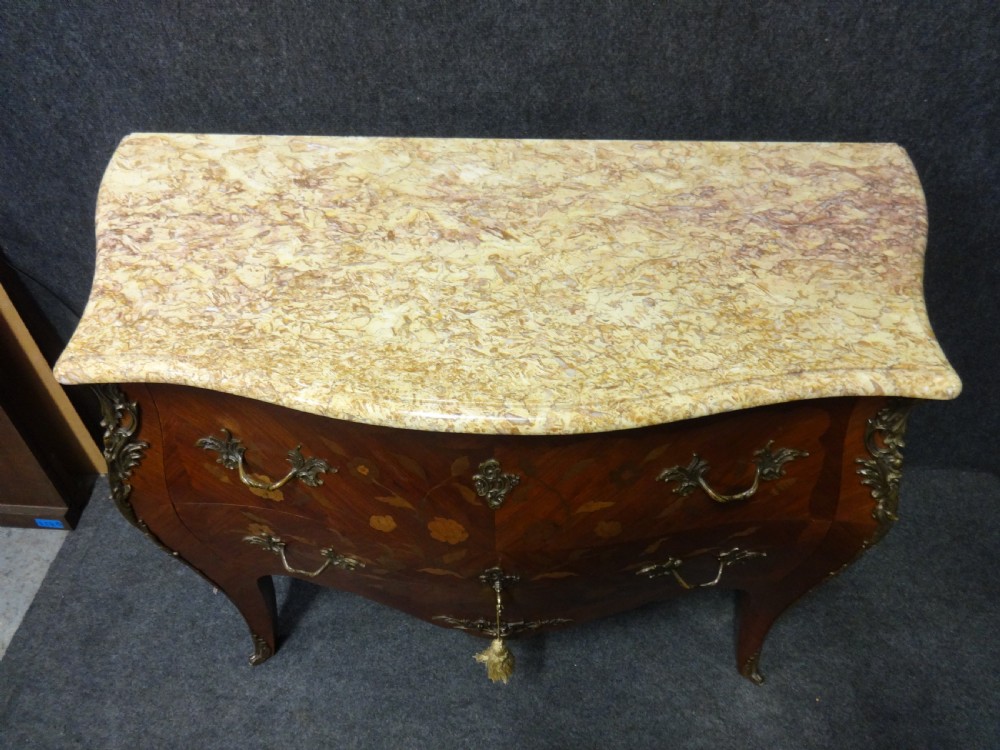Fine French Marquetry Commode Chest of Drawers View IV