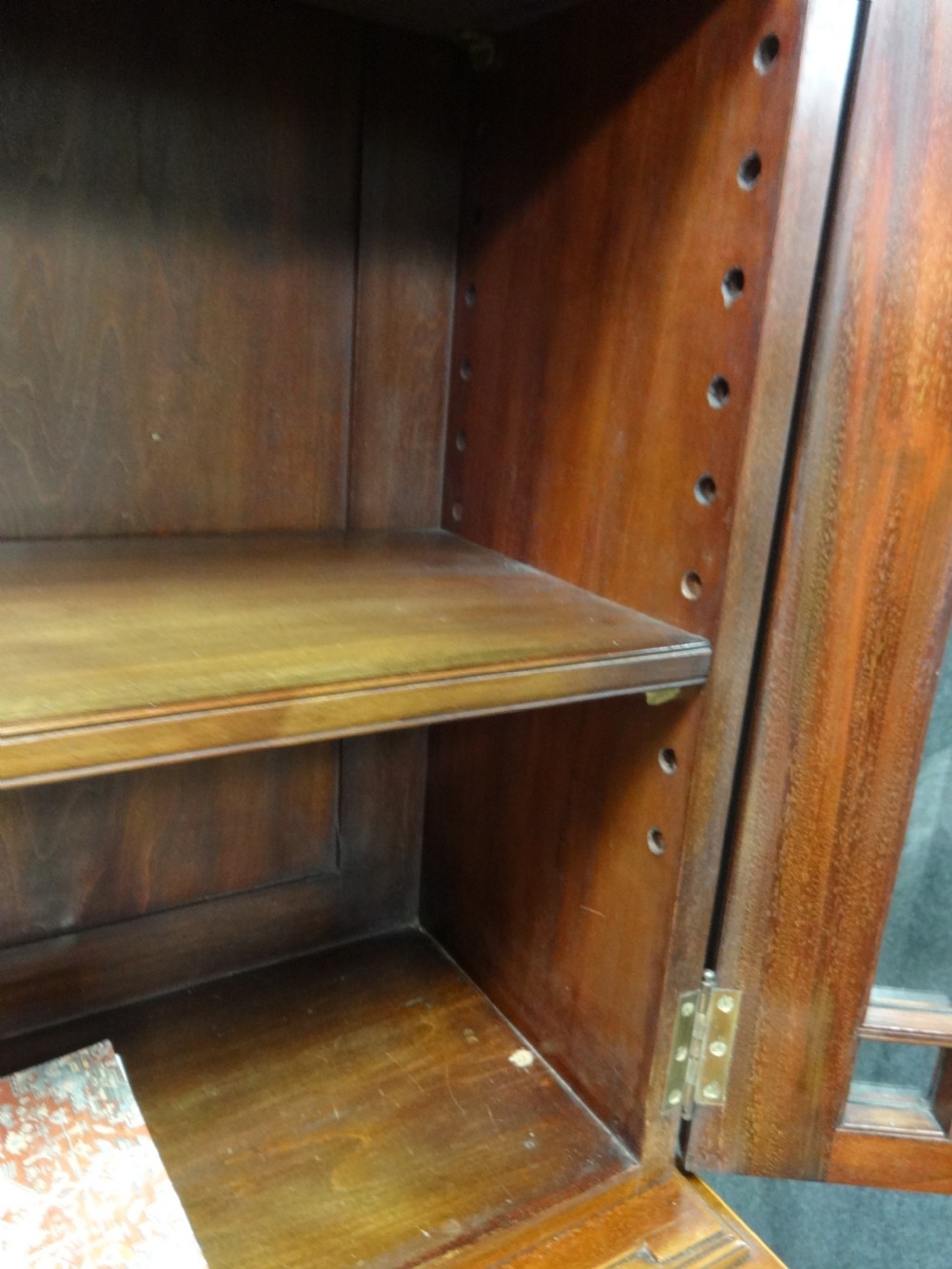 Very Good Mahogany Inlaid Bookcase of Slim Proportions View IX