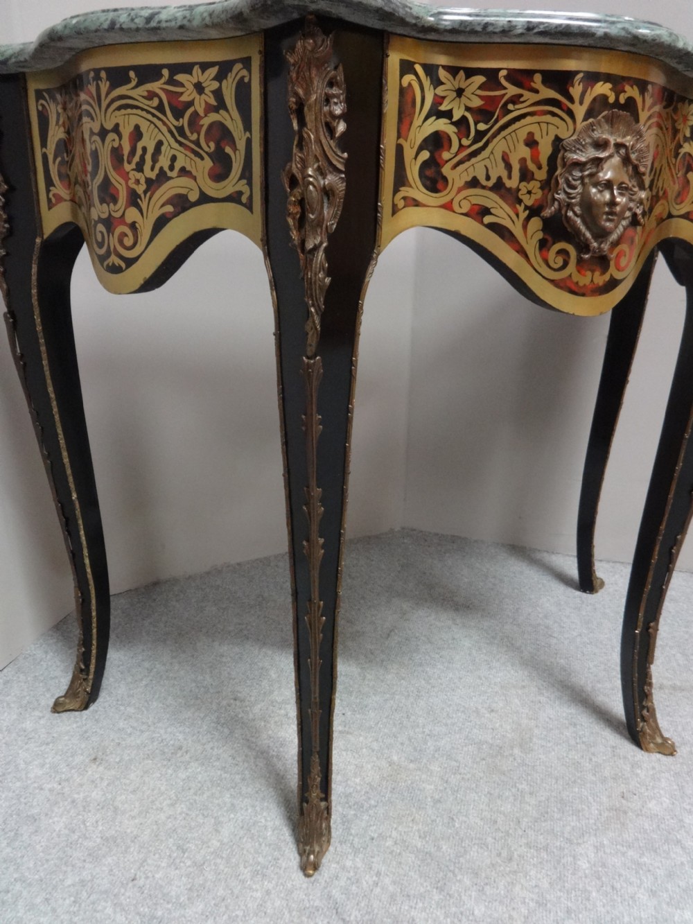 Brass inlaid and Boule Console Table View VI