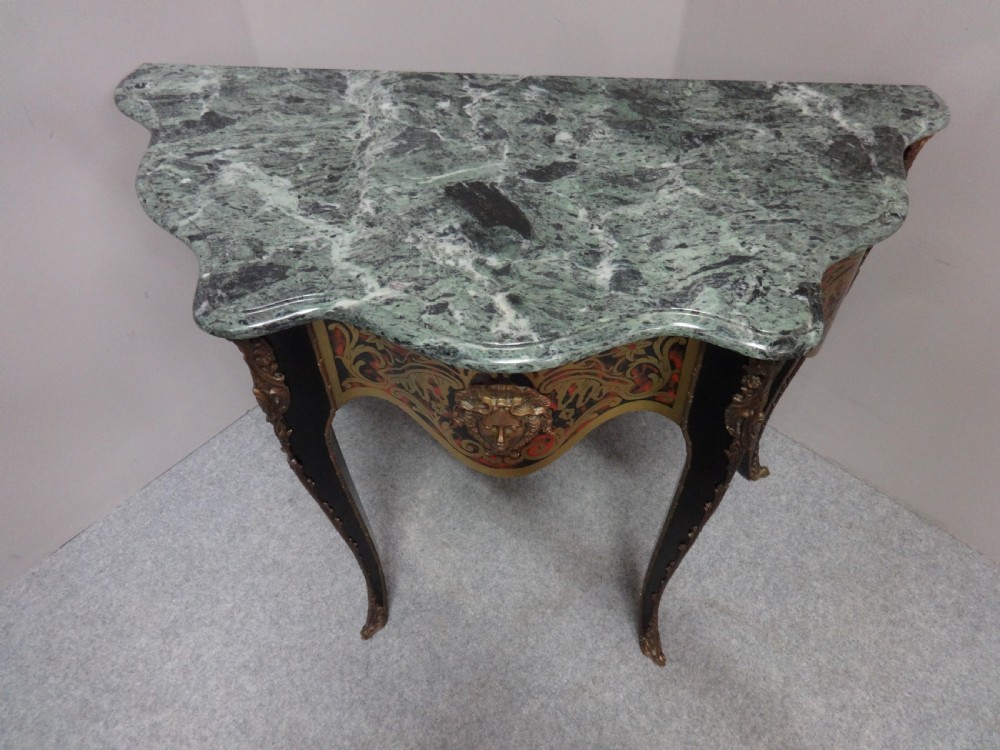 Brass inlaid and Boule Console Table View VII