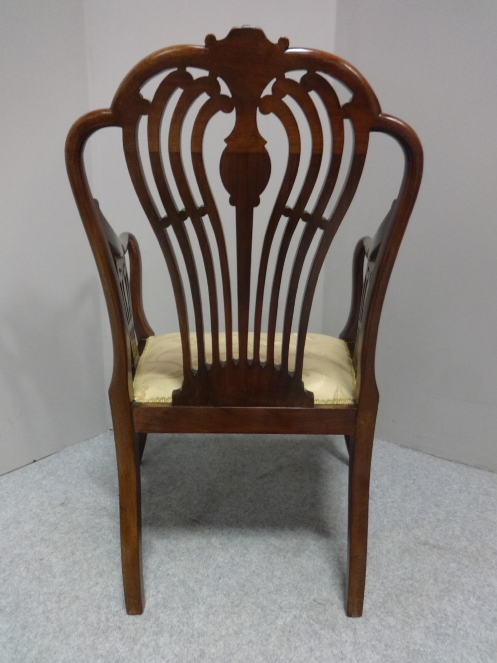 Excellent Quality Inlaid Mahogany Elbow Chair View VII