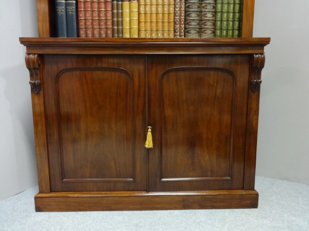 Superb Quality Victorian Mahogany Open Library Bookcase View VIII