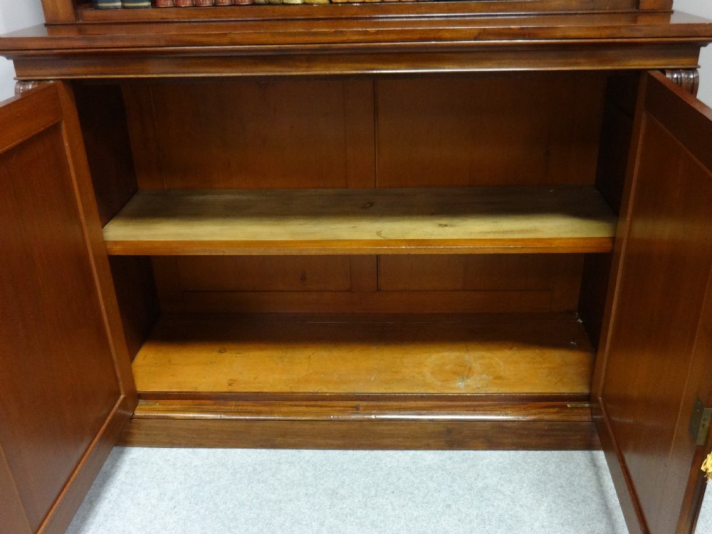 Superb Quality Victorian Mahogany Open Library Bookcase View X