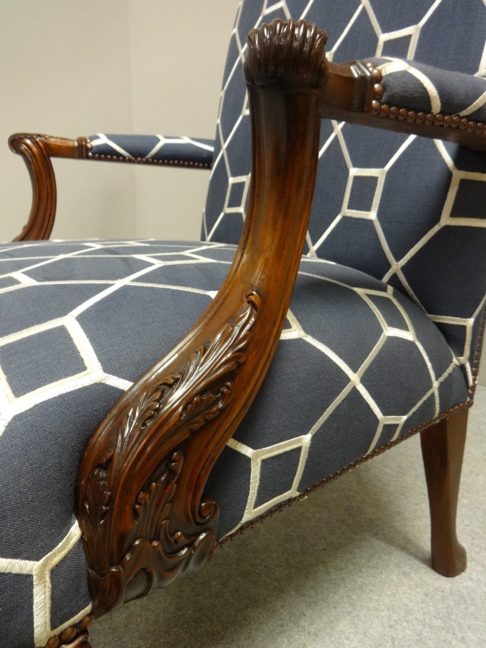 Very Good Mahogany Gainsborough Chair View III