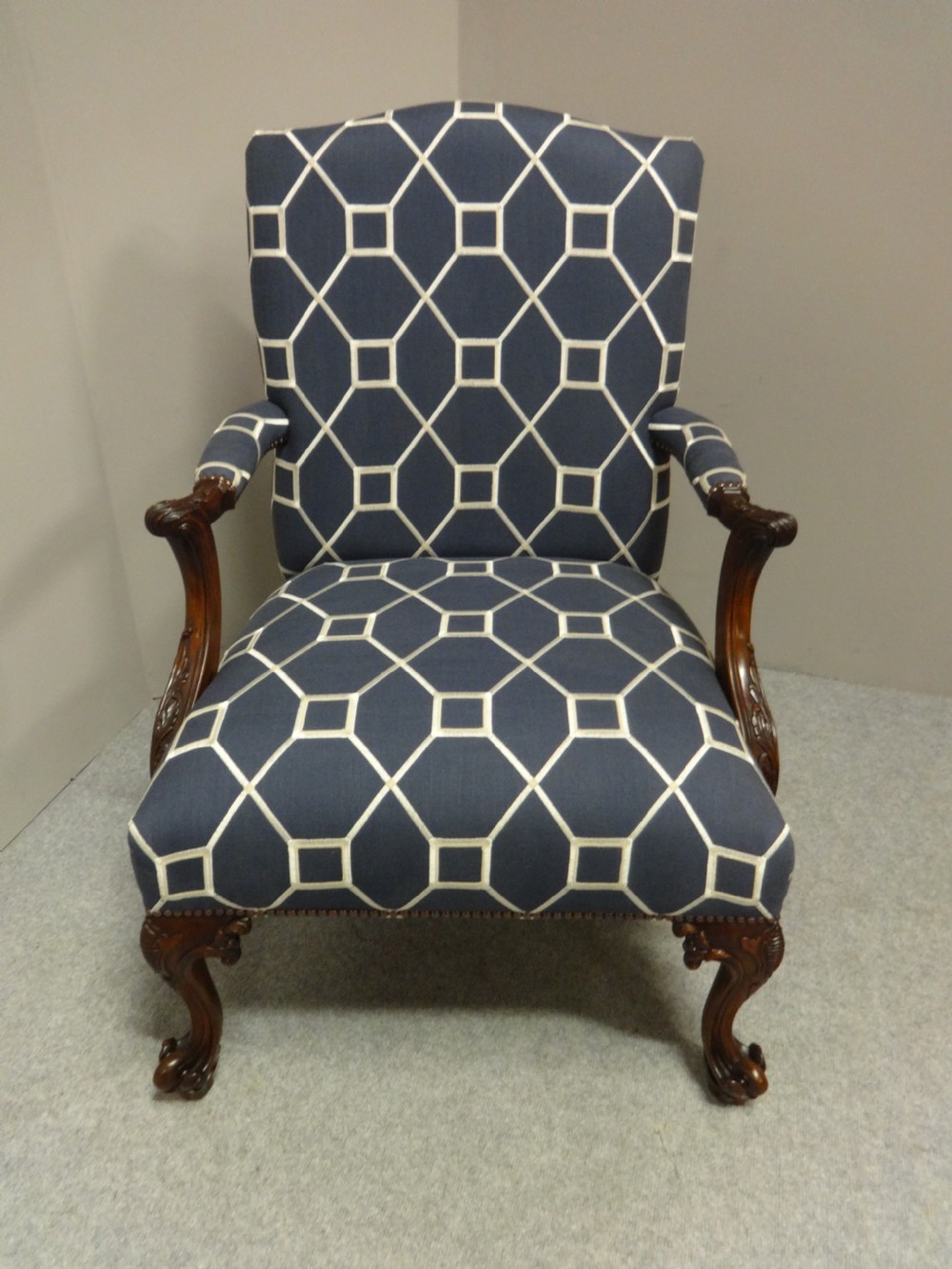 Very Good Mahogany Gainsborough Chair View VIII