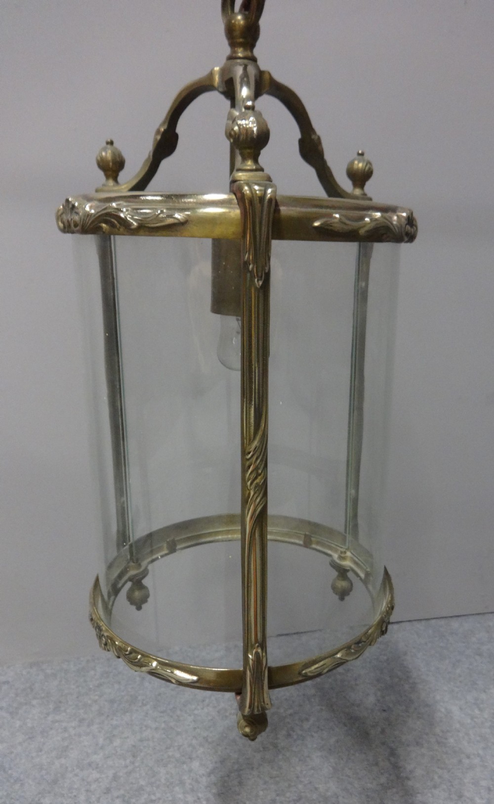 Round Brass Hanging Lantern