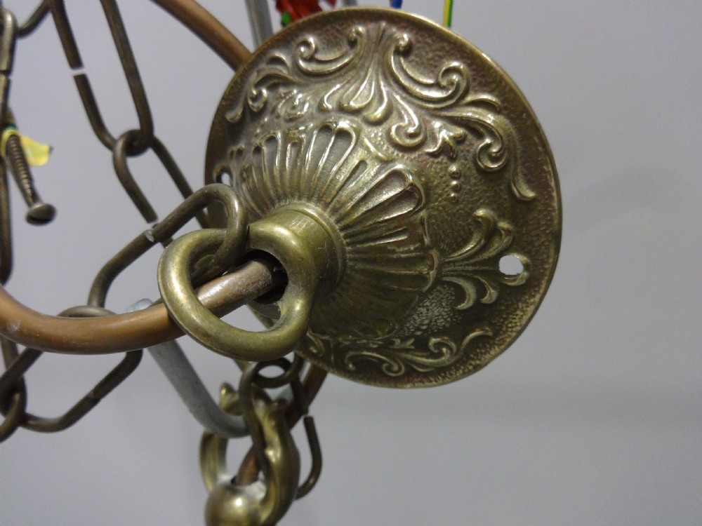 Round Brass Hanging Lantern View VI