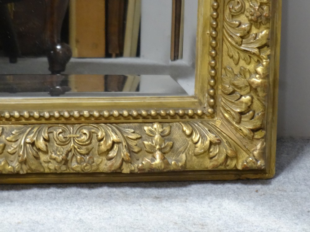 Wonderful  Large English Victorian Gilt Mirror View V