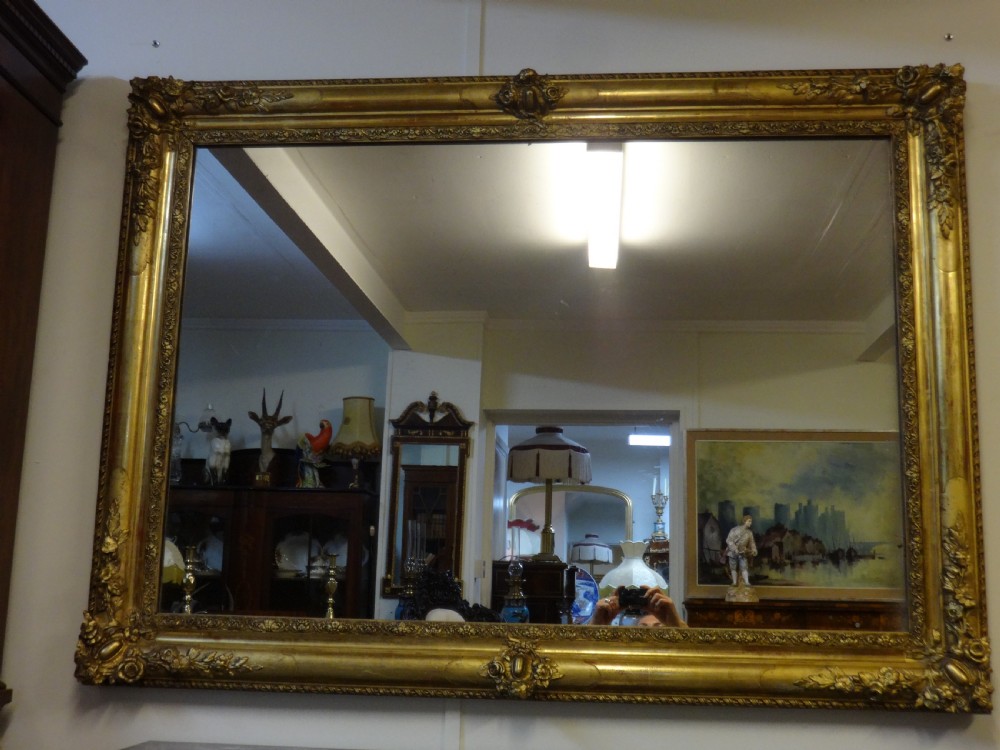Large English Victorian Gilt Mirror View IV
