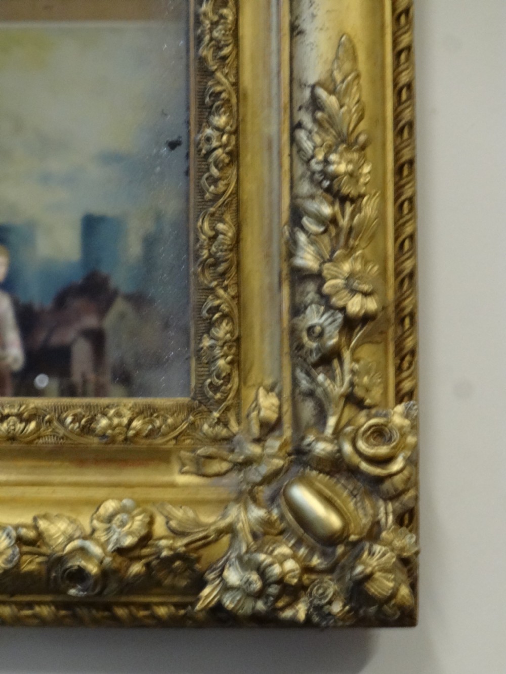 Large English Victorian Gilt Mirror View VI
