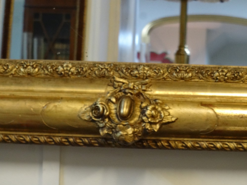 Large English Victorian Gilt Mirror View VII