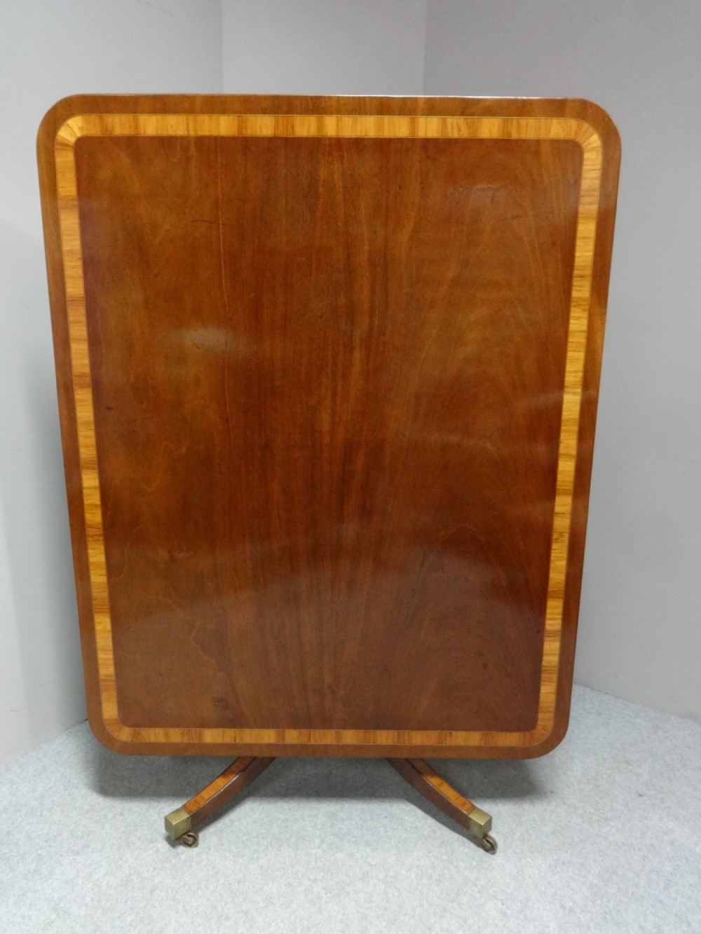 Large Georgian Mahogany Pedestal Dining Table