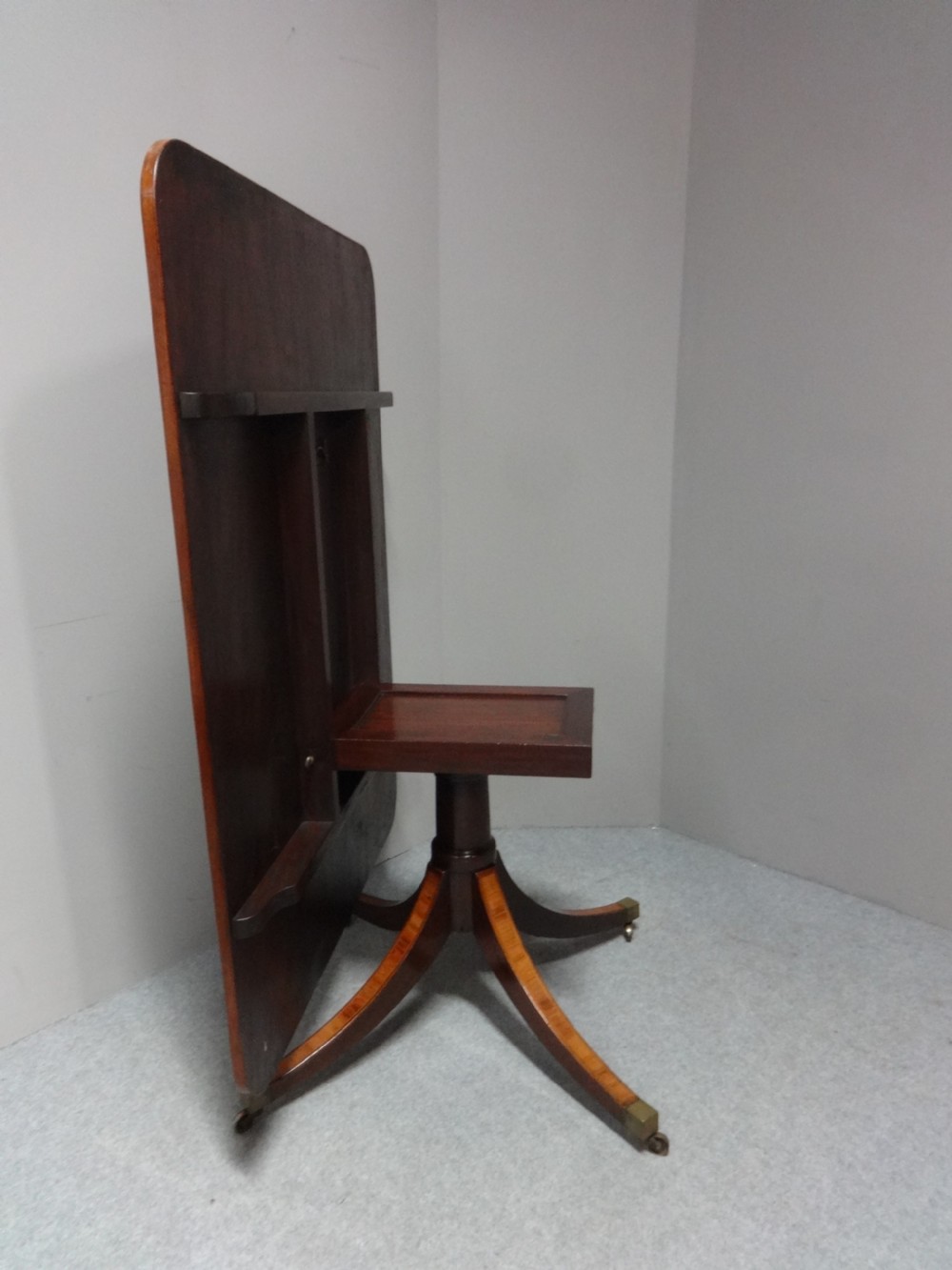 Large Georgian Mahogany Pedestal Dining Table View II
