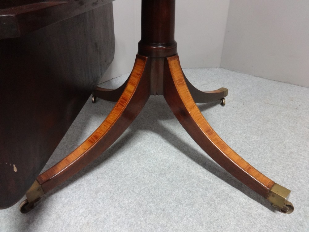 Large Georgian Mahogany Pedestal Dining Table View III