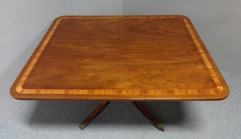 Large Georgian Mahogany Pedestal Dining Table View VII