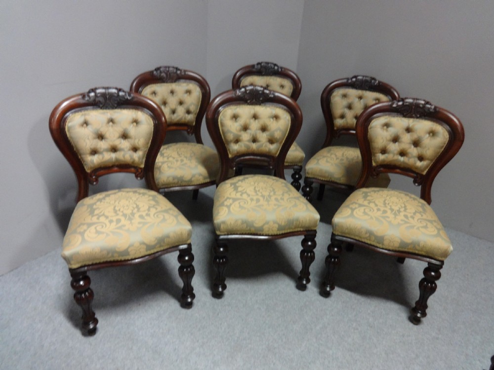 Set Six William 4th Mahogany Dining Chairs