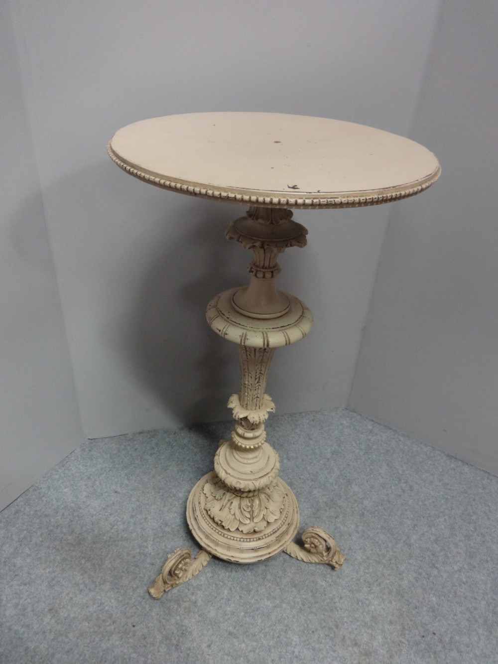 Victorian Painted Pedestal Table View VI
