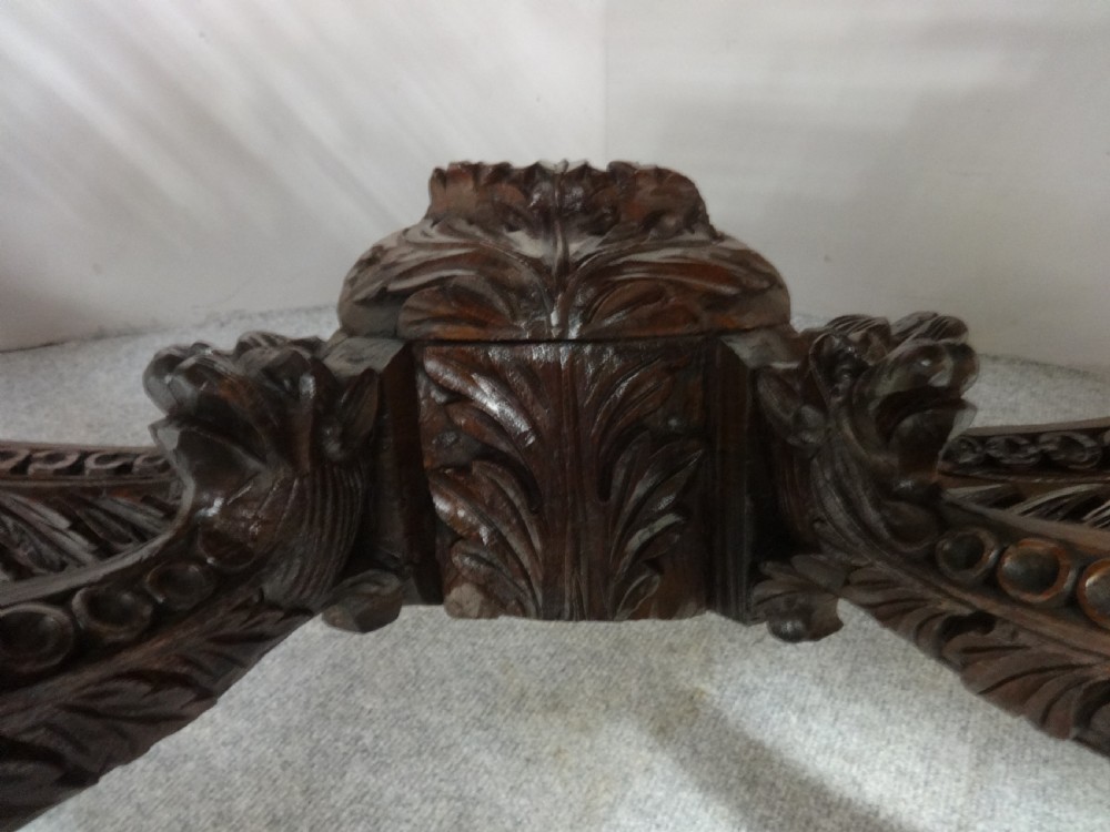 Outstanding Burmese Carved Console Table View V