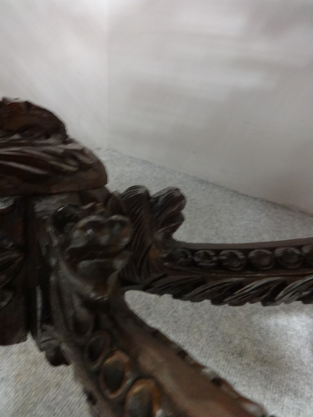 Outstanding Burmese Carved Console Table View VI