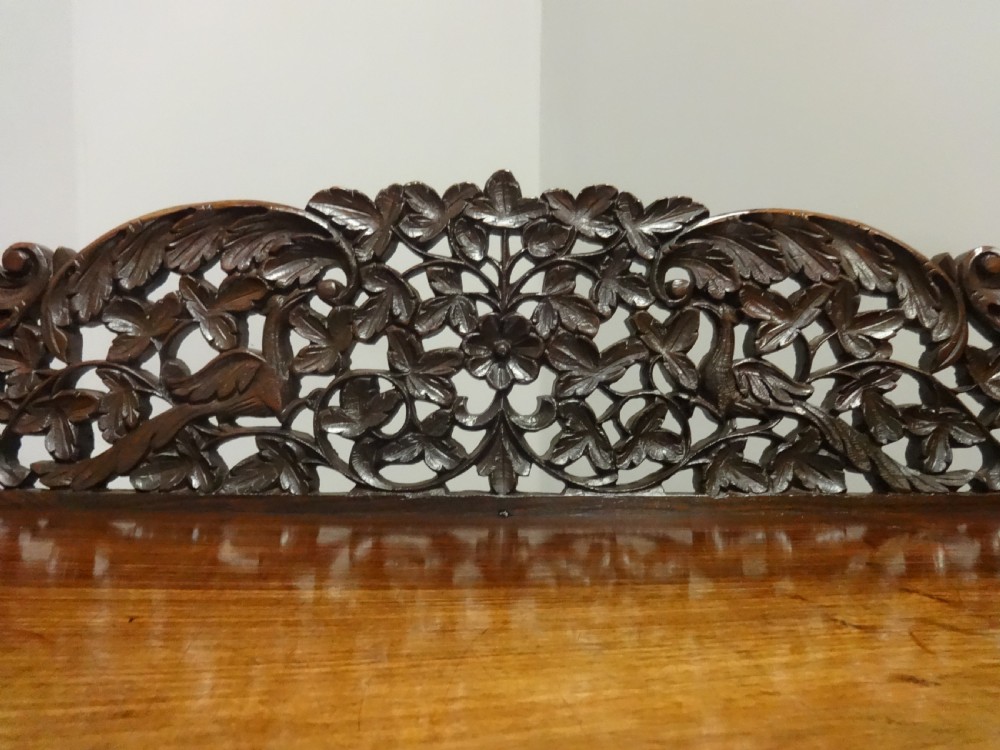 Outstanding Burmese Carved Console Table View VIII