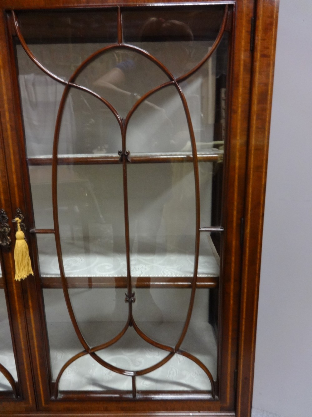 Excellent Quality Inlaid Mahogany Display Cabinet View III