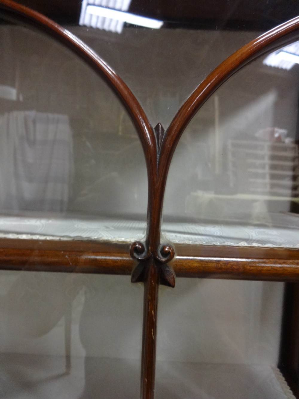 Excellent Quality Inlaid Mahogany Display Cabinet View V