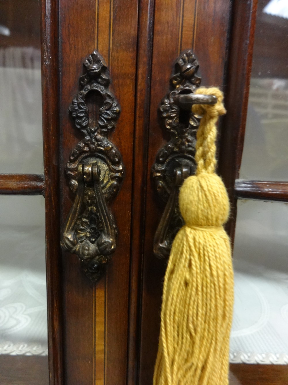 Excellent Quality Inlaid Mahogany Display Cabinet View VI