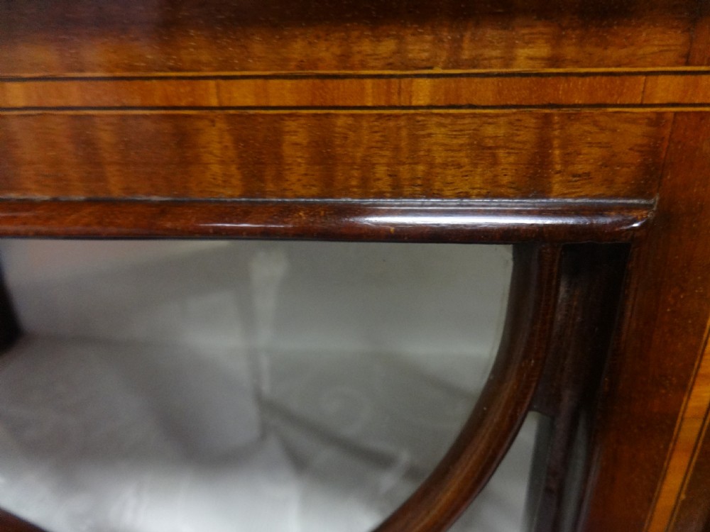 Excellent Quality Inlaid Mahogany Display Cabinet View XII