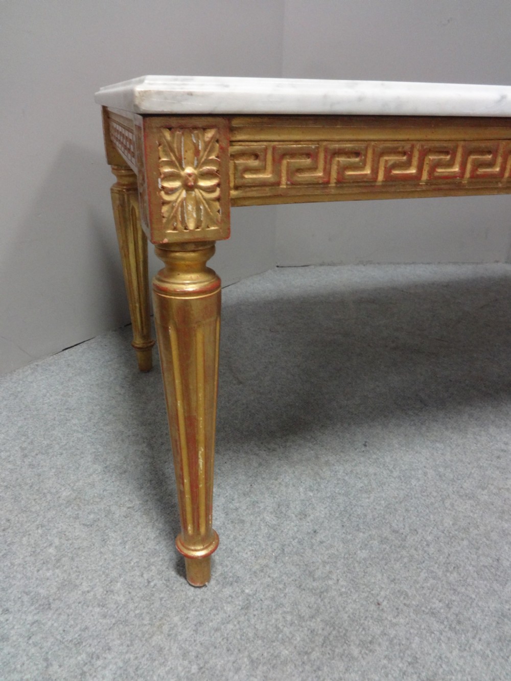Very Good French Marble and Gilt Coffee Table View III