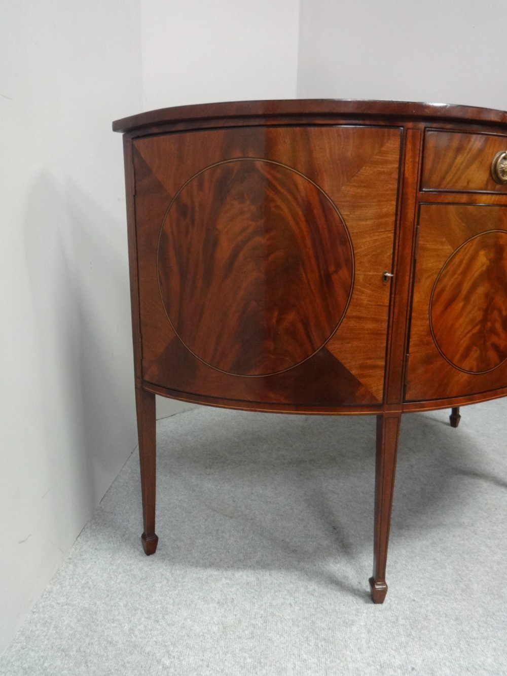  Inlaid  Mahogany Demi Loon Sideboard of Small Proportions View V