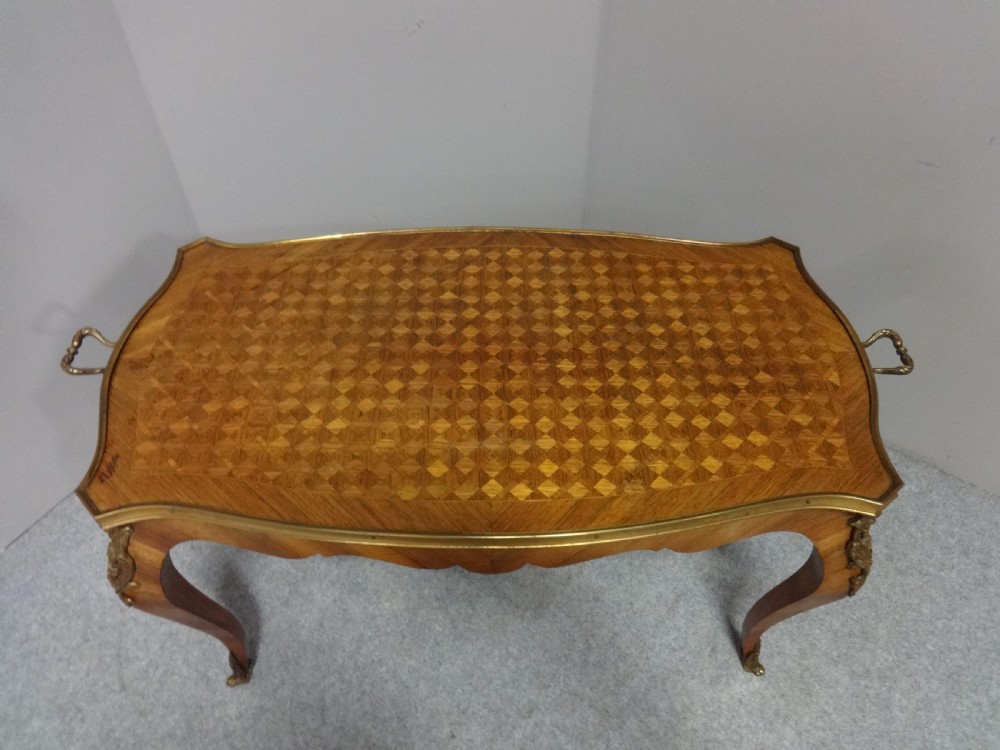 Lovely French Parquetry Coffee Table View II