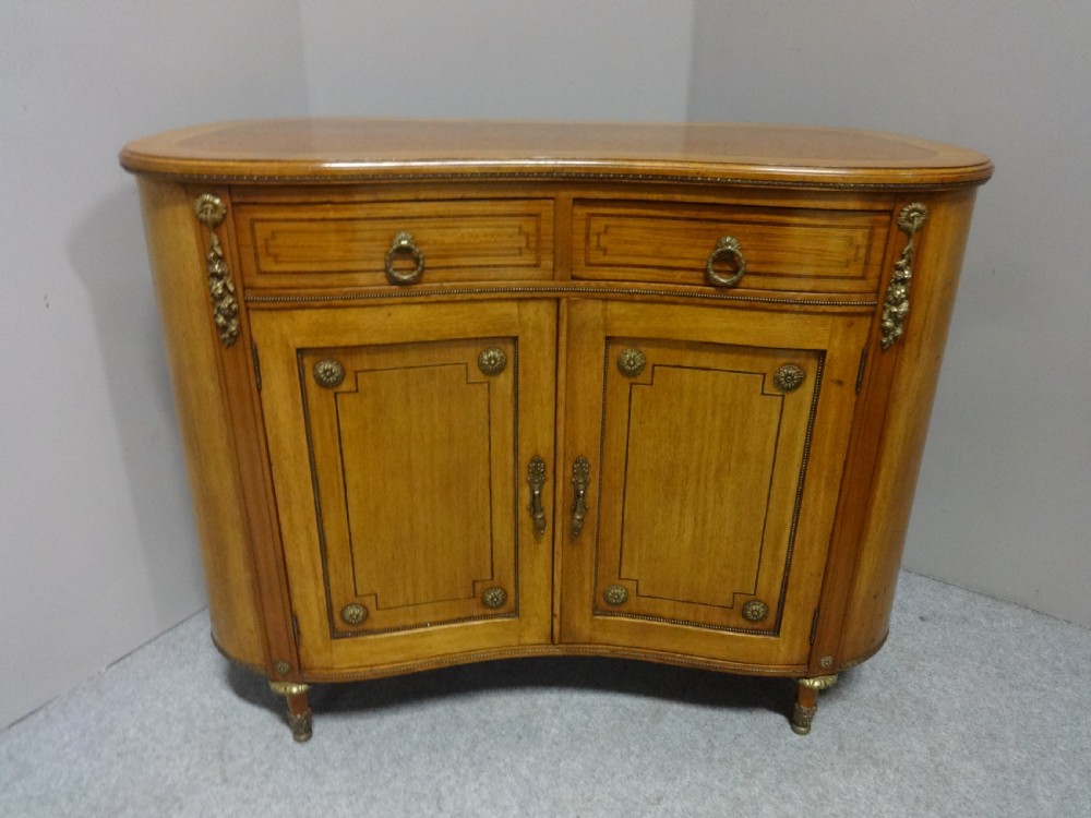 Fine Satinwood Kidney Shaped Side Cabinet View II